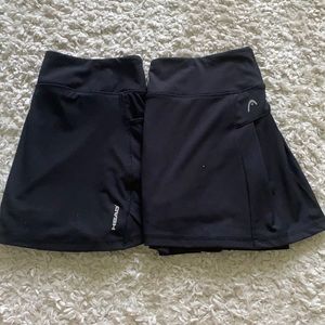 Lot of 2 Skorts - One pleated, One Straight - Skorts for sports, tennis, or golf